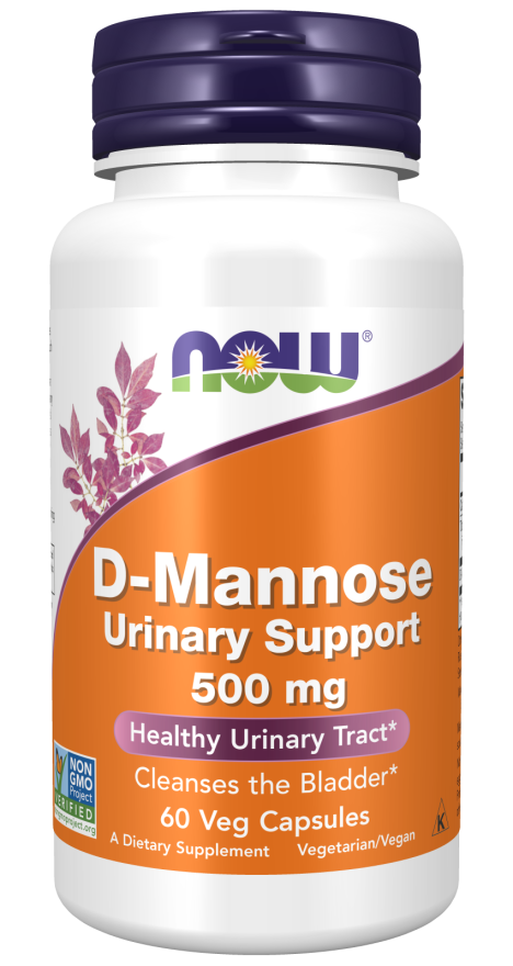 NOW D-Mannose Urinary Support 500 mg Veg Capsules
