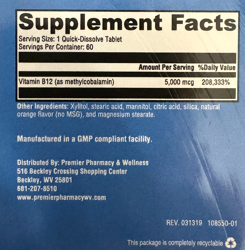 Premier Methyl B12
