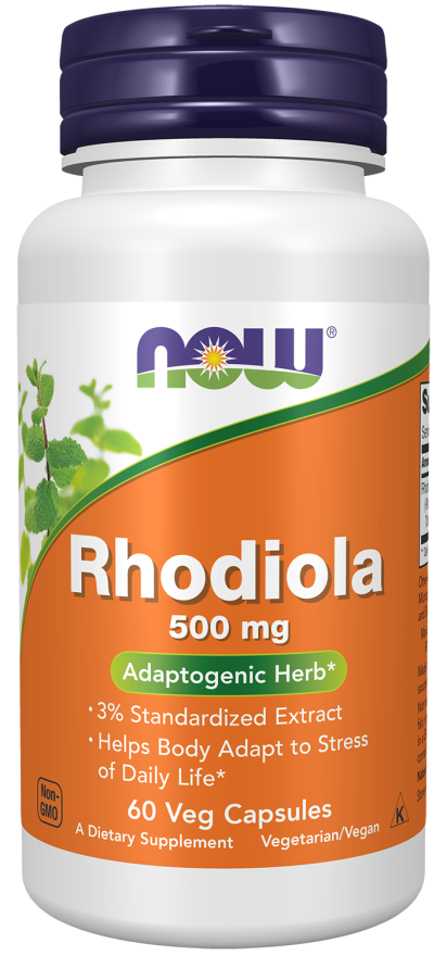 NOW Rhodiola 500 mg Veg Capsules